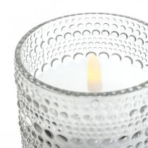 Świeca LED woskowa świeca filarowa Latarnia LED Ø8,5 cm W10 cm