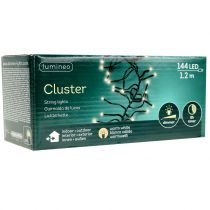 Produkt Łańcuch świetlny LED, 144 sztuki, czarny, ciepła biel, do użytku zewnętrznego, 1,2 m