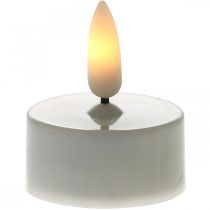 Ciepłe białe podgrzewacze LED Efekt płomienia Lampki LED Sztuczne świece Ø3,6cm Zestaw 6 sztuk
