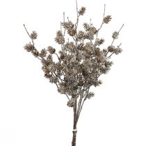 Produkt Gałąź modrzewia sztuczne gałązki ozdobne szyszki białe 52cm 3 szt