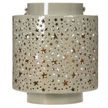 Produkt Latarnia z motywem gwiazdek, metalowa, zielona, 31 cm