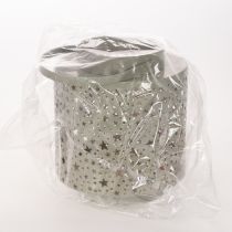 Produkt Latarnia z motywem gwiazdek, metalowa, zielona, 31 cm