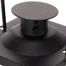 Produkt Czarna latarnia z uchwytem na podgrzewacz, 16cm, 2 sztuki