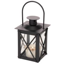 Produkt Czarna latarnia z uchwytem na podgrzewacz, 16cm, 2 sztuki