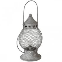 Produkt Metalowy Lampion, Lampa LED, Shabby Chic Ø16cm H33,5cm