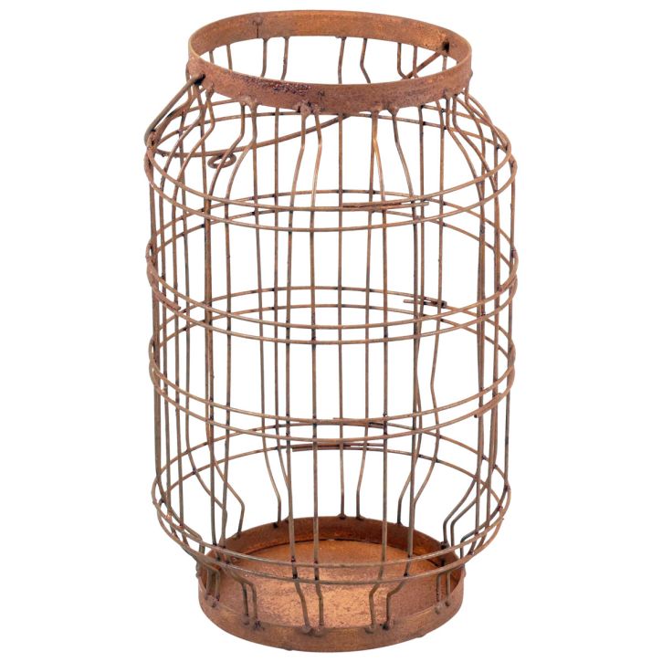 Produkt Latarnia ogrodowa z metalowym patynowanym uchwytem vintage Ø19,5cm