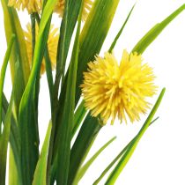 Sztuczne kwiaty kuliste Allium ozdobne cebulowe sztuczny żółty 45cm