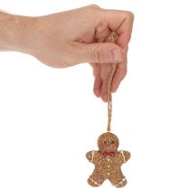 Produkt Dekoracyjne ozdoby wiszące, sztuczne figurki z piernika, 7 cm, 3 sztuki