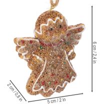 Produkt Dekoracyjne ozdoby wiszące, sztuczne figurki z piernika, 7 cm, 3 sztuki