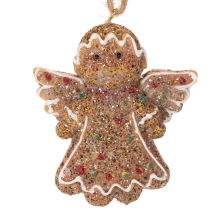 Produkt Dekoracyjne ozdoby wiszące, sztuczne figurki z piernika, 7 cm, 3 sztuki