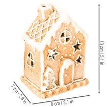 Produkt Świecznik na tealight w kształcie domku z piernika do postawienia i dekoracji, 13 cm