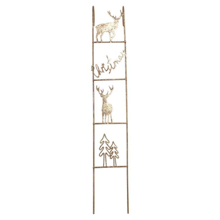 Dekoracja wisząca Świąteczna dekoracja jelenia złota vintage 42,5×7×4cm