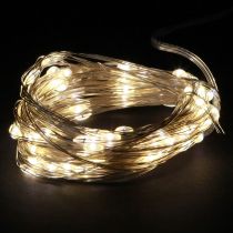 Produkt Lampki choinkowe 50 mikro diod LED, ciepłe białe, z timerem na baterie, 6 szt.
