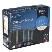 Produkt Kurtyna świetlna 120 LED łańcuch świetlny ciepła biel 100×180cm