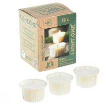 Produkt Light.one papierowe podgrzewacze naturalne bez plastiku wegańskie 12 szt