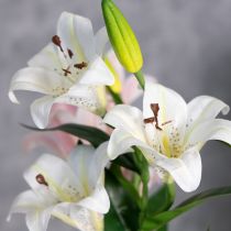 Produkt Sztuczny kwiat lilii, realistyczna replika, trwała dekoracja do pomieszczeń mieszkalnych, 66 cm, 2 sztuki