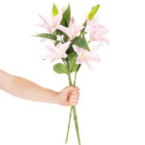 Produkt Sztuczny kwiat lilii, kwiat łodygowy, dekoracja, 68 cm, 3 sztuki