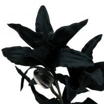 Sztuczny Kwiat Lilia Czarny 84cm