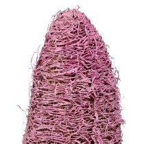 Loofah na patyku duża różowa, wrzosowa 8cm - 30cm 25szt