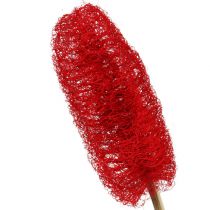 Produkt Luffa duża na patyku czerwona 25 szt