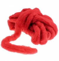 Produkt Wełna srebrna 10m czerwona