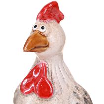Produkt Zabawny kurczak ceramiczny dekoracja ceramiczny kurczak wielkanocny 13,5cm 2 szt