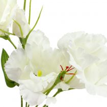 Produkt Sztuczny kwiat Lysianthus biały L87,5 cm