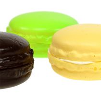 Produkt Dekoracyjne ciasteczka makaronikowe bezowe, kolorowe, różne. 5cm 8 sztuk