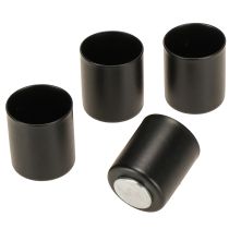 Produkt Magnetyczny świecznik, metal czarny, wys. 3 cm, 4 sztuki