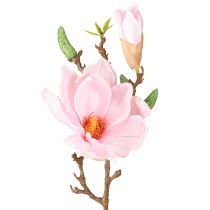 Produkt Magnolia Różowy Sztuczny Kwiat Sztuczna Gałązka Kwiatowa H40cm 2szt