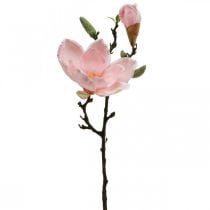 Magnolia różowa sztuczna dekoracja kwiatowa Sztuczna gałąź kwiatowa H40cm