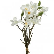 Produkt Sztuczne gałązki magnolii biała gałązka dekoracyjna wys. 40 cm 4 szt. w pęczku