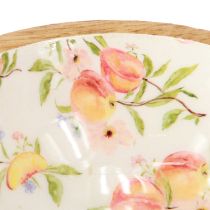 Produkt Miska dekoracyjna z drewna mango, miska z drewna brzoskwiniowego, średnica 12,5 cm, 2 sztuki