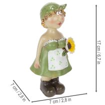Produkt Dekoracyjne figurki pary rolników, fajna ozdoba do salonu i letniego wnętrza, 17 cm, 2 sztuki