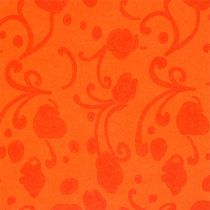 Papier mankietowy pomarańczowy z wzorem 25cm 100m