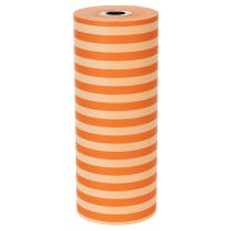 Produkt Papier do mankietów w rolce, pomarańczowy w paski, 25 cm x 100 m