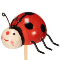 Produkt Patyczki ogrodowe Biedronki, dekoracja na wiosnę i lato, dekoracja kwiatowa, 31 cm, 4 sztuki