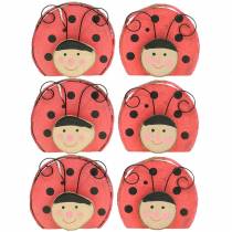 Biedronka Red Wood Ø7cm 6szt.