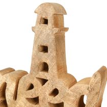Produkt Morska dekoracja drewniana „Potrzebuję witaminy morskiej” drewno mango 27×33cm