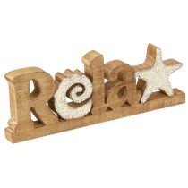 Produkt Dekoracja stołu marynistycznego „Relax” stojak drewno mango 28×10cm