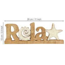 Produkt Dekoracja stołu marynistycznego „Relax” stojak drewno mango 28×10cm