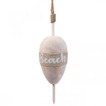 Morska boja dekoracyjna, wisząca dekoracyjna boja dekoracyjna „Plaża” 27×8,5 cm