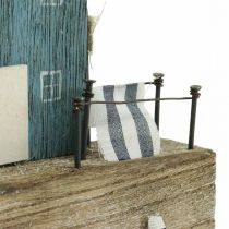 Produkt Morska drewniana dekoracja promenady portowej Shabby Chic wys. 25,5cm