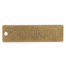Produkt Wesołych Świąt Zawieszka świąteczna metalowa 7x2cm 6 szt