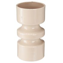 Produkt Wazon metalowy na kwiaty Cappuccino Brown Emalia Ø9cm H17.5cm