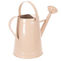 Produkt Metalowa dekoracyjna konewka, piaskowy wzór vintage, do roślin i suszonych kwiatów, 50×22,5×39 cm