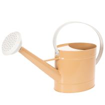 Produkt Metalowa dekoracyjna konewka, styl vintage, jasnobrązowa, 52,5 cm - doniczka do dekoracji stołu i letniej dekoracji