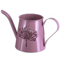 Produkt Metalowa ozdobna konewka z dmuchawcem różowym W12cm 2szt