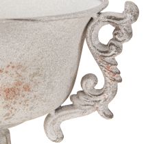 Produkt Metalowe dekoracyjne trofeum z uchwytami w kolorze szaro-rdzawym, wys. 18,5 cm