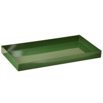 Produkt Taca dekoracyjna metalowa prostokątna taca metalowa zielona 30×15cm